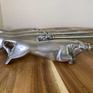 Italian BBQ Grilling 4-piece set With Bull Shaped Handles